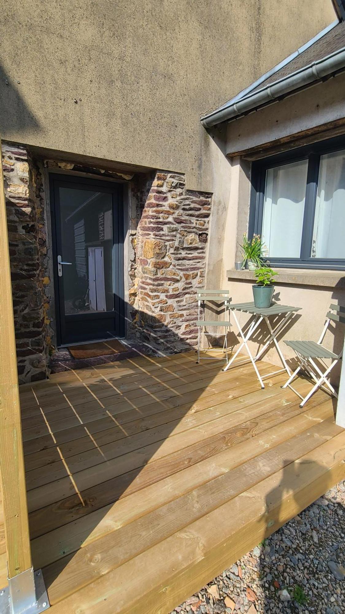 Maison De Bourg Bretonne Baulon Exterior foto